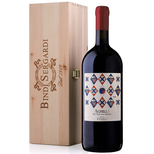 Toscana Rosso IGT "Achille" 2022 Magnum - Tenuta I Colli, Bindi Sergardi (cassetta di legno)