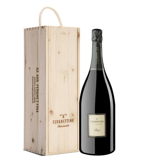 Franciacorta Brut DOCG Jéroboam - Ferghettina (cassetta di legno)