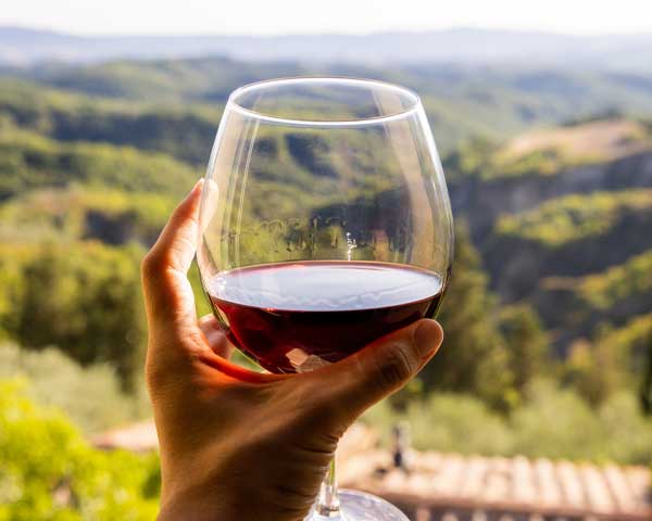 Calice vino rosso
