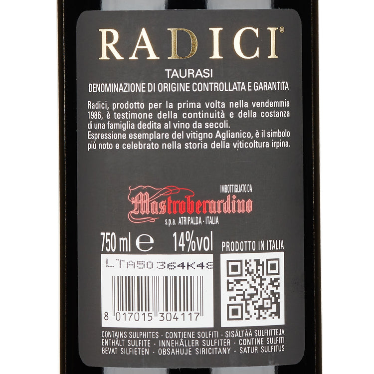 Taurasi DOCG "Radici" 2017 - Mastroberardino