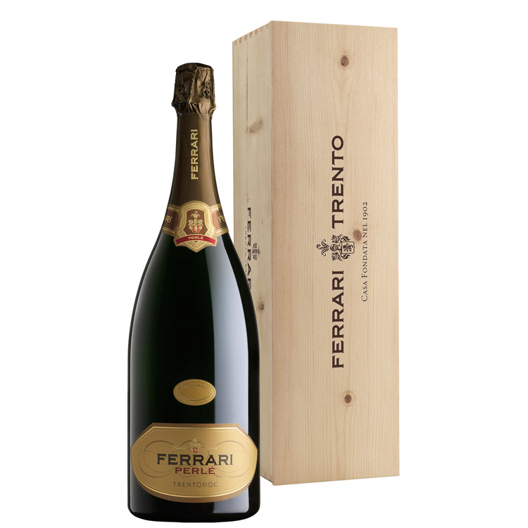 Trento DOC "Perlé" 2018 Magnum - Ferrari (cassetta di legno)