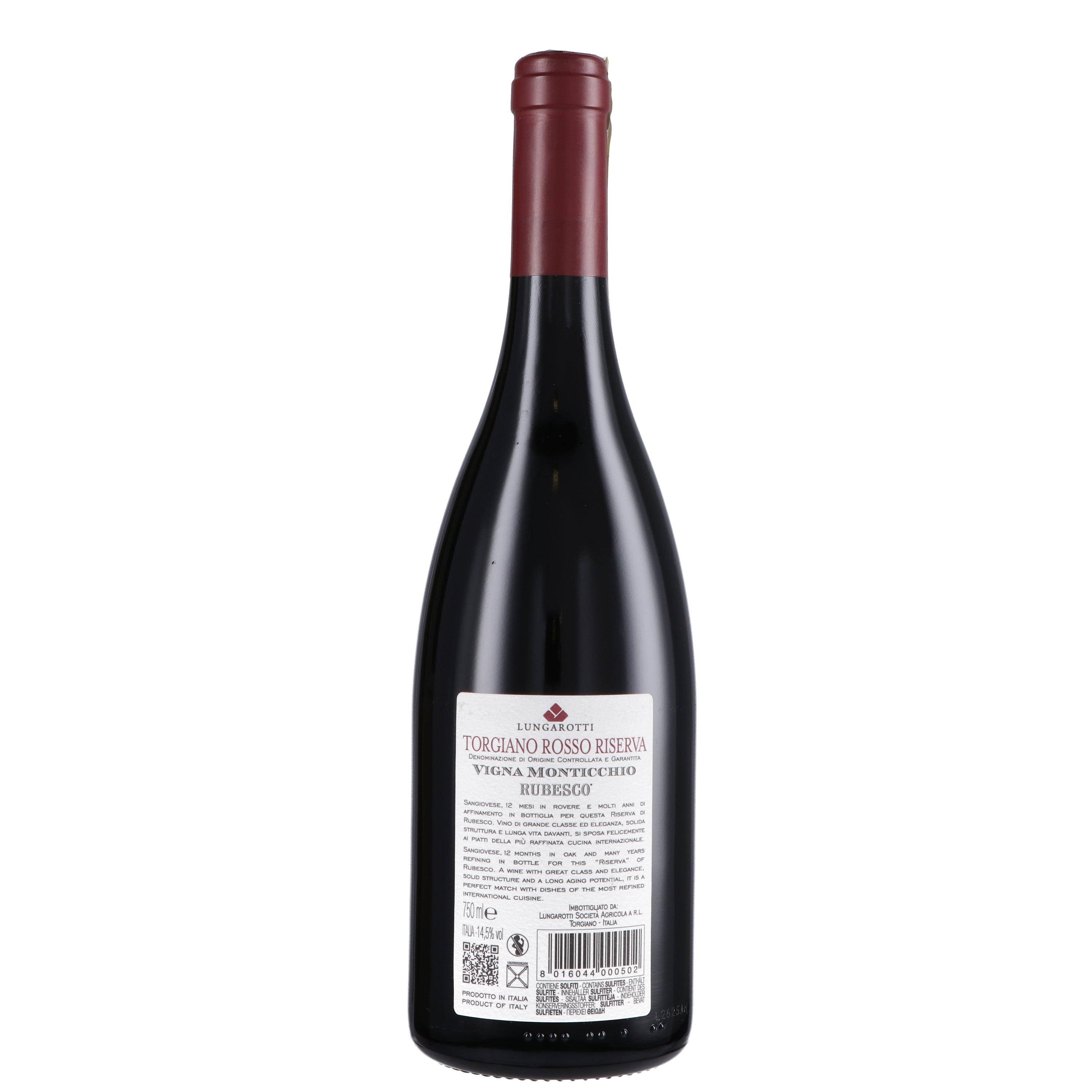 Torgiano Rosso Riserva DOCG "Rubesco Vigna Monticchio" 2020 - Lungarotti