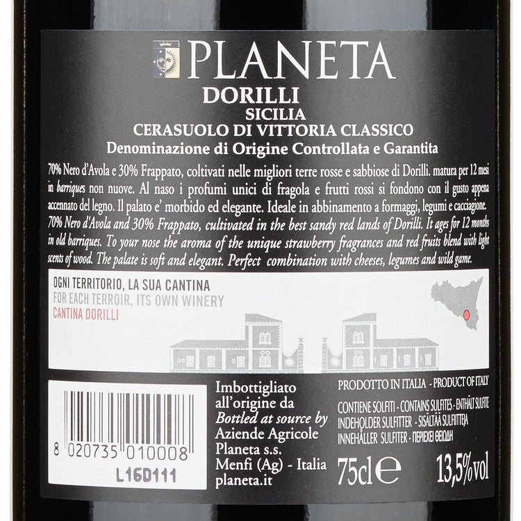 Cerasuolo di Vittoria Classico DOCG "Dorilli" 2023 - Planeta