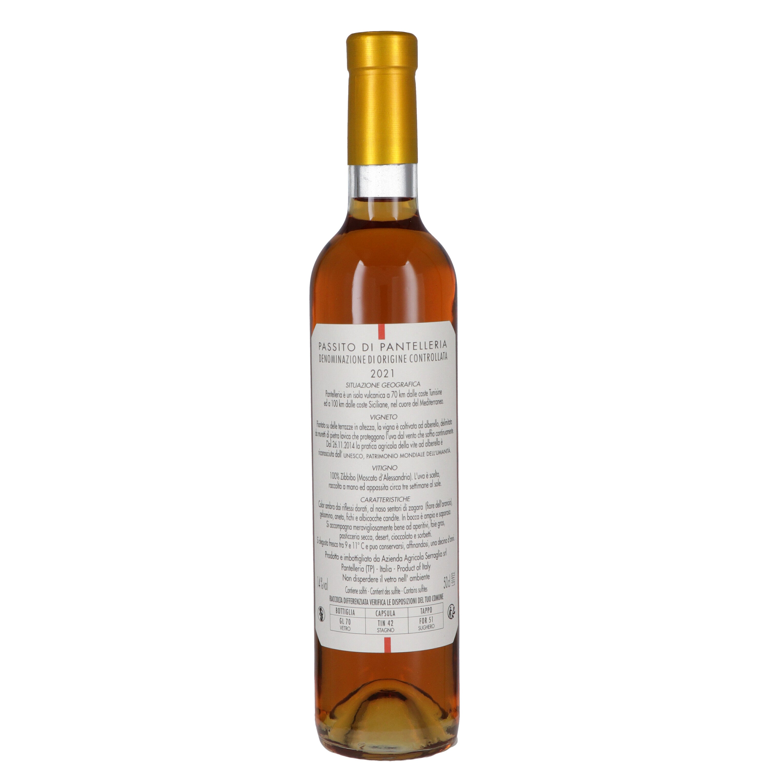 Passito di Pantelleria DOC "Sangue d'oro" 2021 - Serraglia