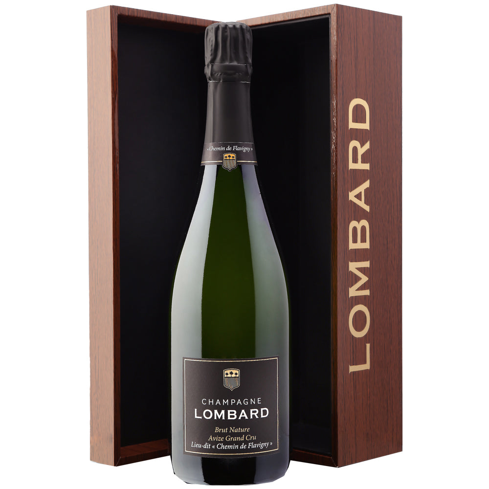 Champagne Brut Nature Avize Grand Cru "Chemin de Flavigny" 2015 - Lombard (cofanetto)