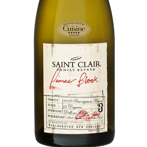 Sauvignon Blanc “Pioneer Block 3 43 Degrees" 2022 - Saint Clair