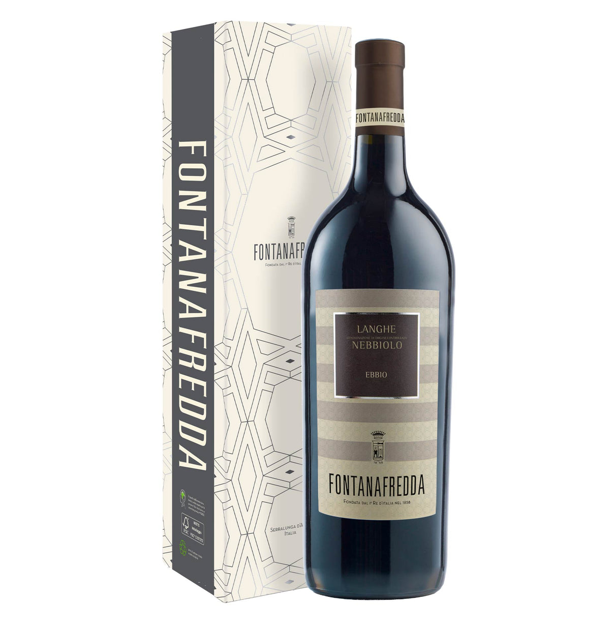 Langhe Nebbiolo DOC Grappolo Intero “Ebbio” 2024 Magnum - Fontanafredda (astuccio)