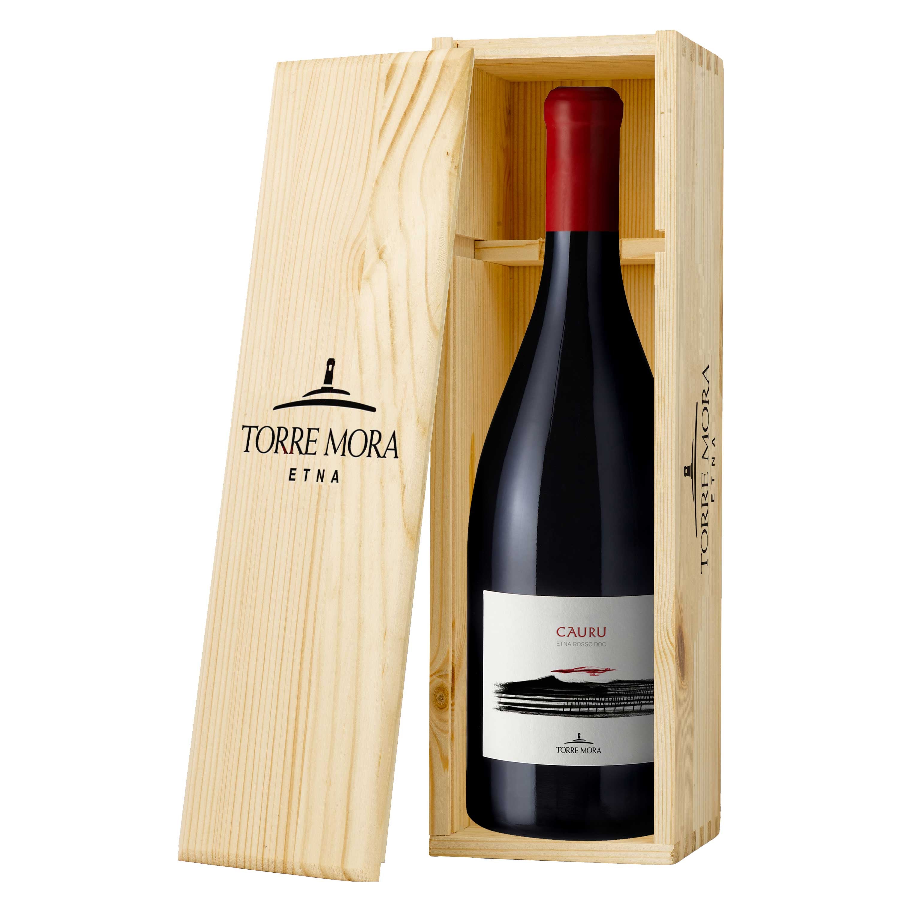 Etna Rosso DOC "Cauru" 2023 Magnum - Torre Mora (cassetta di legno)