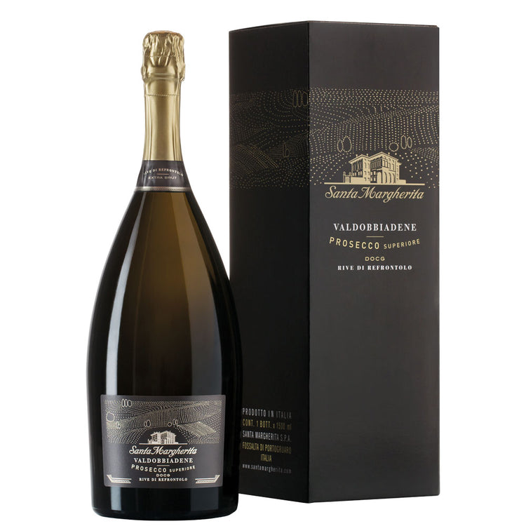 Conegliano Valdobbiadene Prosecco Superiore Rive di Refrontolo Extra Brut DOCG 2025 Magnum - Santa Margherita (astuccio)