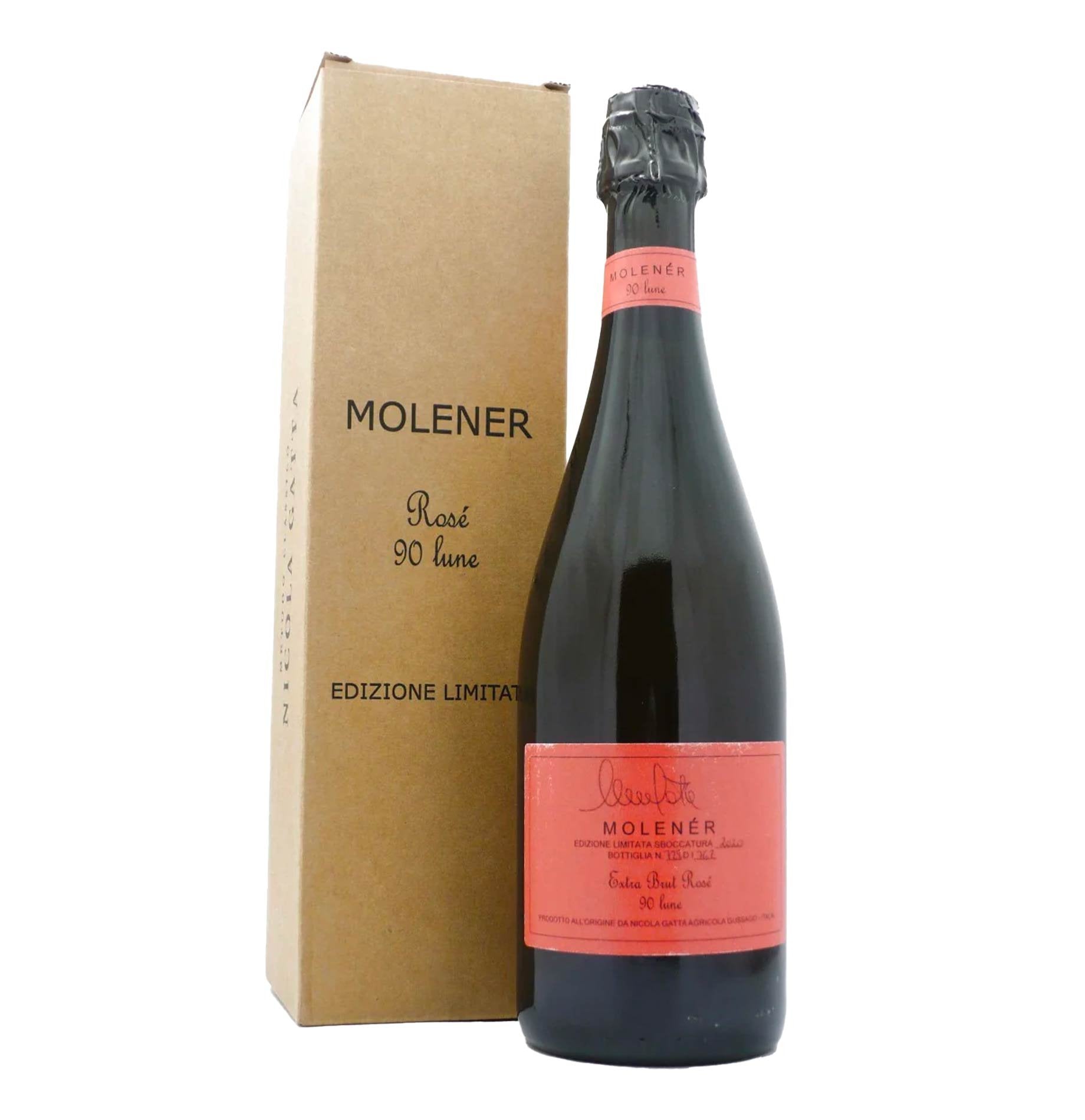 Spumante Metodo Classico Extra Brut "Molenér Rosé 90 Lune" Riserva - Nicola Gatta (astucciato)
